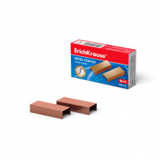 Скобы №10 ErichKrause® омедненные (коробка 1000 шт.)
