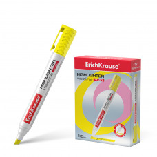 Текстмаркер ErichKrause® Visioline V-40, цвет чернил желтый (в коробке по 12 шт.)
