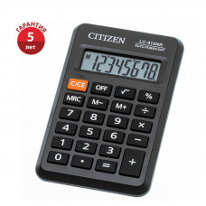 Калькулятор карманный Citizen LC-310NR, 8 разрядов, питание от батарейки, 69*114*14мм, черный Citizen LC-310NR