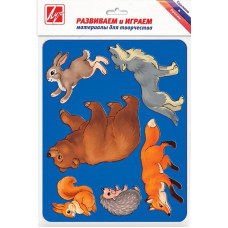 Трафарет ЛУЧ ЛЕСНЫЕ ЗВЕРИ, пластик. Луч 9С446-08