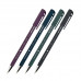 Ручка масляная LOREX LX-BASE.DARK, серия Slim Soft, 0,50 мм, синий, цвет корпуса: ассорти, круглый прорезиненный корпус, игловидный наконечи. LOREX LXOPSS-LB1