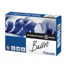 Бумага офисная BALLET CLASSIC, А4, 80 г/м2, 500 л., марка В, ColorLok, International Paper, белизна 153%