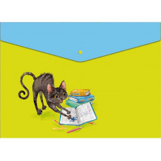 Папка для тетрадей пластиковая, на кнопке, формата А4 Феникс+ арт. 43607	