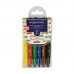 Мелки BrunoVisconti восковые, 6  цветов  HappyColor пластиковый пенал Арт. 31-0003