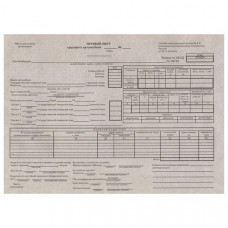 Бланк ПУТЕВОЙ ЛИСТ Г/А Б/ТАЛОНА. Эврика С4 (3609)
