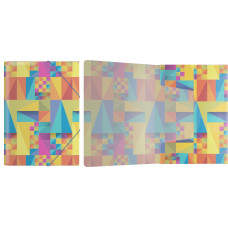 Папка на резинках пластиковая ErichKrause® Arlecchino, A5+ (в пакете по 4 шт.)