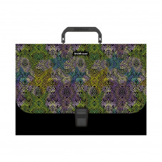 Портфель пластиковый ErichKrause® Purple Python, A4 (в пакете по  1шт.)