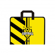 Папка на молнии пластиковая с ручками ErichKrause® Football Time, A4+ (в пакете по 4 шт.)