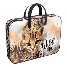Папка текстильная на молнии ErichKrause® с ручками Wild Cat, A4+