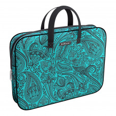 Папка текстильная на молнии ErichKrause® с ручками Paisley Style, A4+