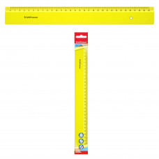 Линейка пластиковая ErichKrause® Neon, 30см, розовый, в флоупаке