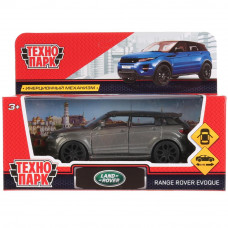 Машина металл LAND ROVER RANGE ROVER EVOQUE 12,5см, открыв двери,инерц,серый. Технопарк