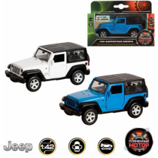 Машина мет. 1:42 Jeep Wrangler, откр.двери, цвета в ассорт., 12см