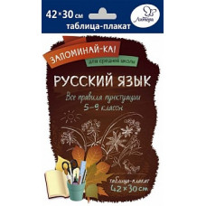 Русский язык. Все правила пунктуации 5-9 классы. Запоминай-ка!